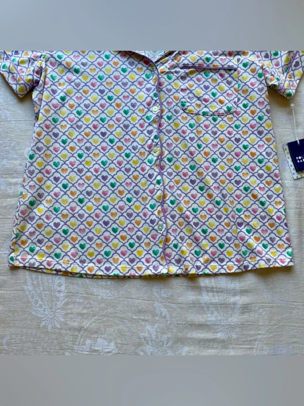 Roller Rabbit X Target Geo Hearts Short Pajama Set NWT - Picture 10 of 16